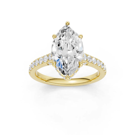14K 3.50CT Lab Grown Diamond Engagement Ring 69601