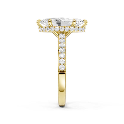 14K 3.50CT Lab Grown Diamond Engagement Ring 69601