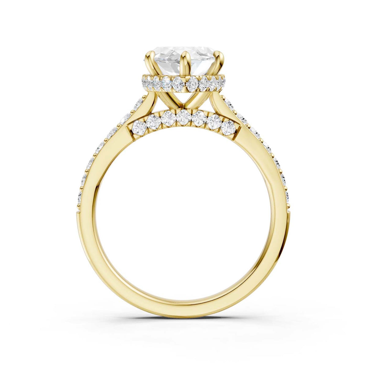 14K 3.50CT Lab Grown Diamond Engagement Ring 69601