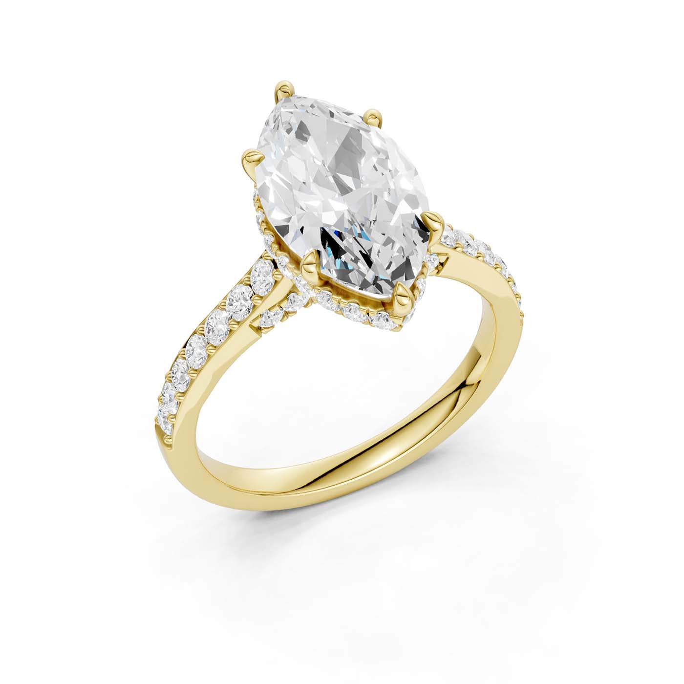 14K 3.50CT Lab Grown Diamond Engagement Ring 69601