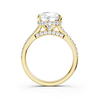 14K 4.50CT Lab Grown Diamond Engagement Ring 69605