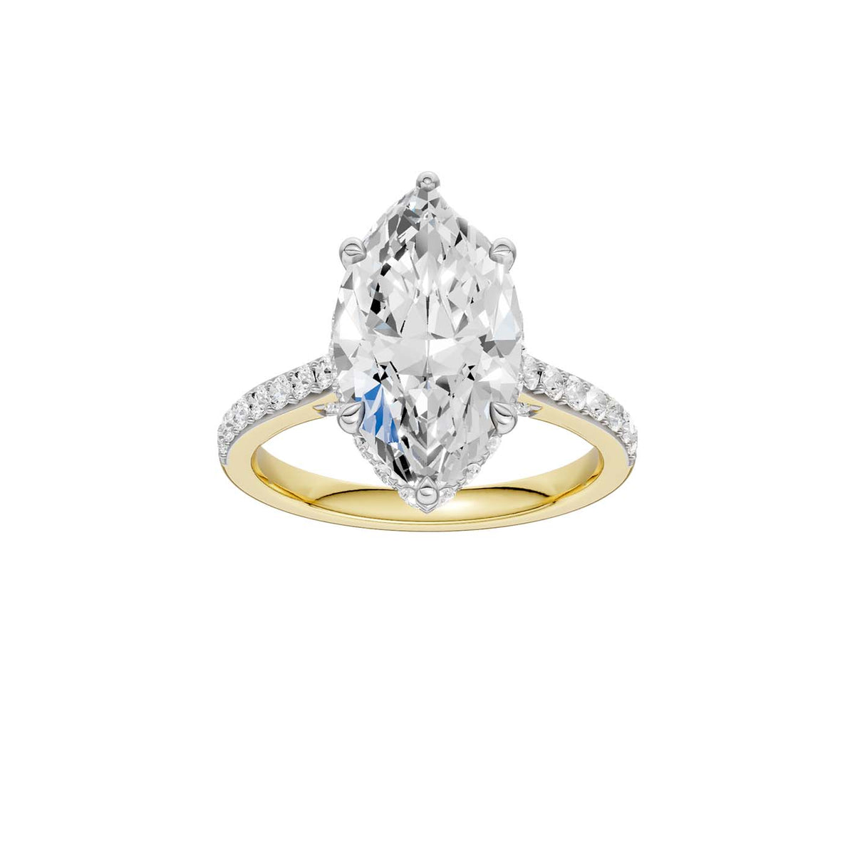 14K 4.50CT Lab Grown Diamond Engagement Ring 69608