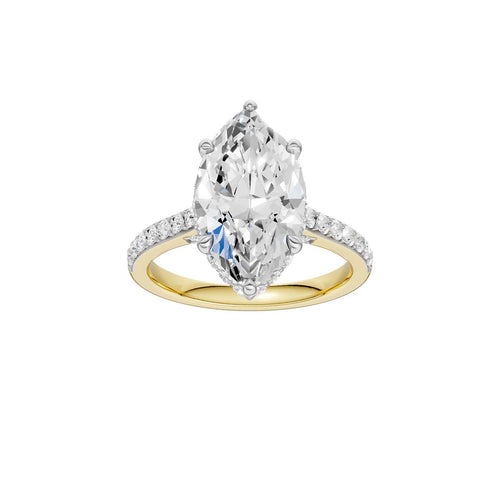 14K 4.50CT Lab Grown Diamond Engagement Ring 69608