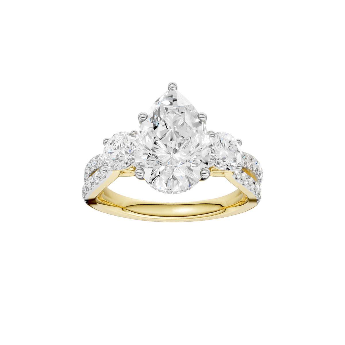 14K 4.00CT Lab Grown Diamond Engagement Ring 69619