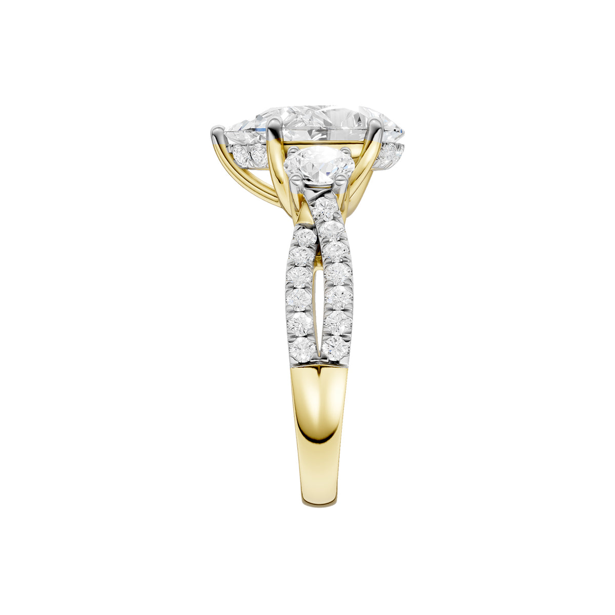 14K 4.00CT Lab Grown Diamond Engagement Ring 69619