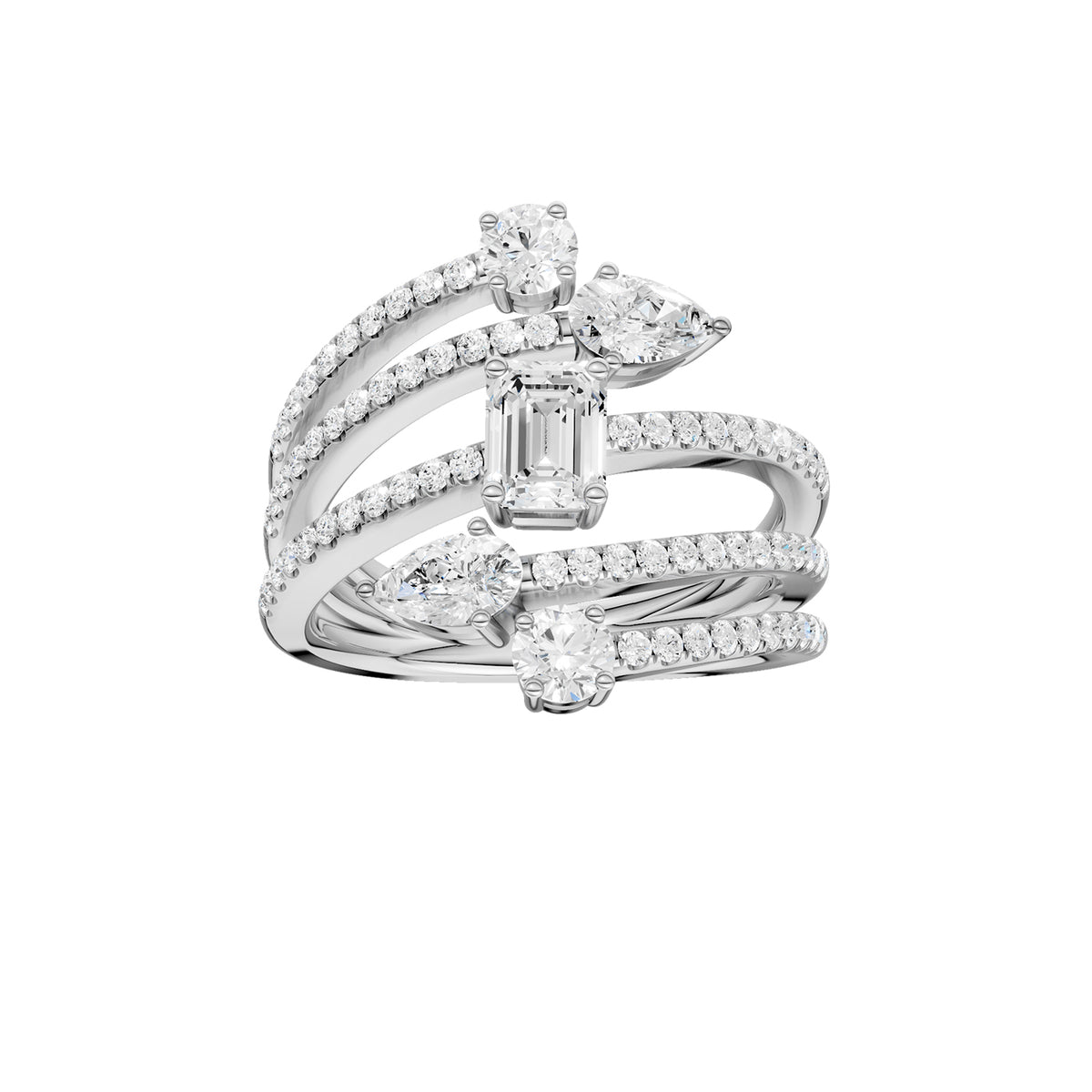 14K 1.50CT Lab Grown Diamond Fancy Ring 69697