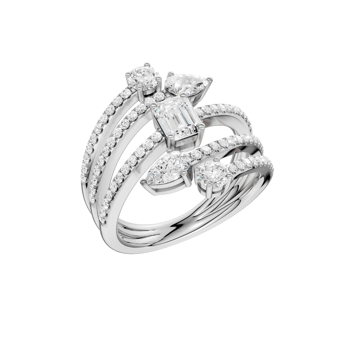 14K 1.50CT Lab Grown Diamond Fancy Ring 69697
