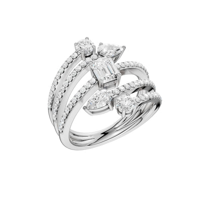 14K 1.50CT Lab Grown Diamond Fancy Ring 69697