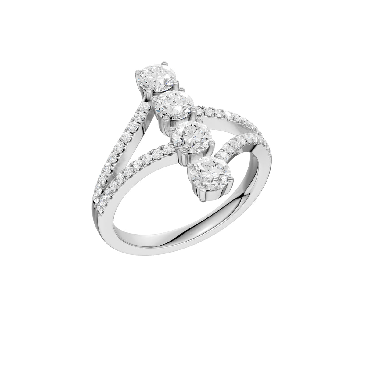 14K 1.00CT Lab Grown Diamond Fancy Ring 69699