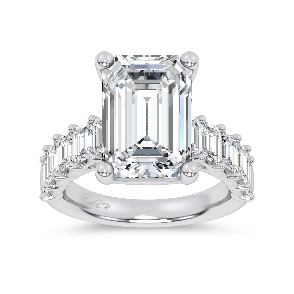 14K 9.50CT Certified Lab Grown Engagement Ring 69724