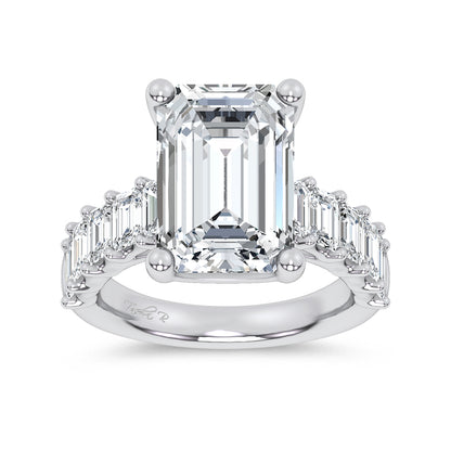 14K 9.50CT Certified Lab Grown Engagement Ring 69724
