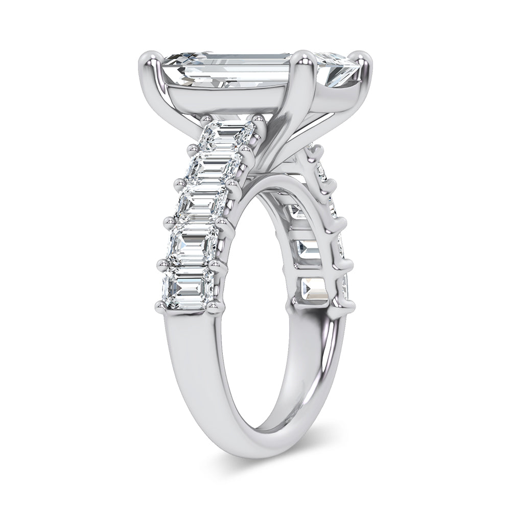 14K 9.50CT Certified Lab Grown Engagement Ring 69724