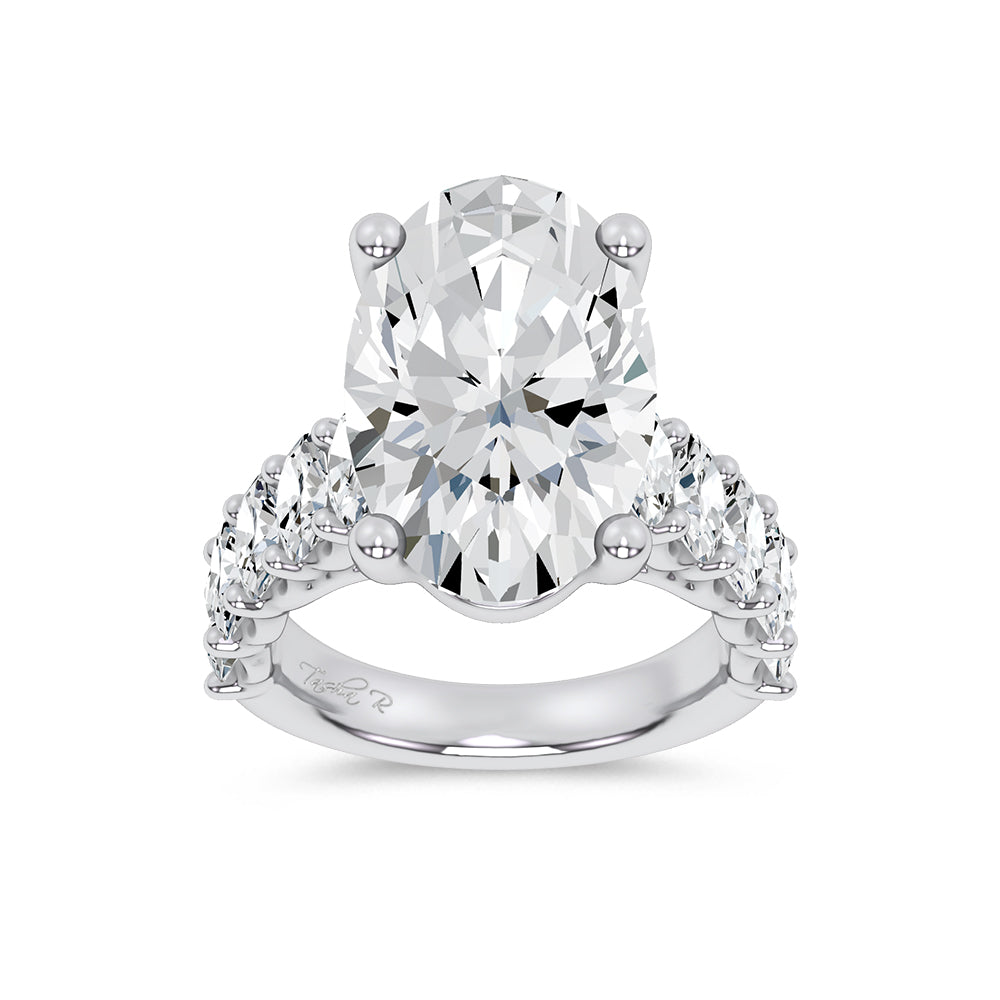 14K 9.50CT Certified Lab Grown Engagement Ring 69725