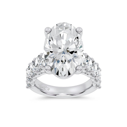 14K 9.50CT Certified Lab Grown Engagement Ring 69725