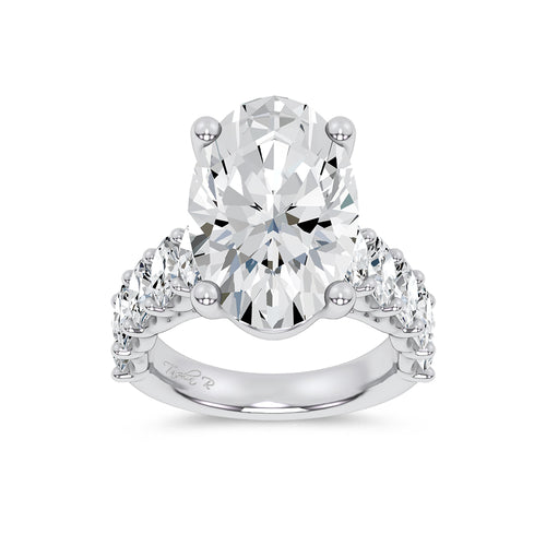 14K 9.50CT Certified Lab Grown Engagement Ring 69725
