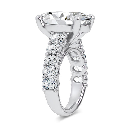 14K 9.50CT Certified Lab Grown Engagement Ring 69725