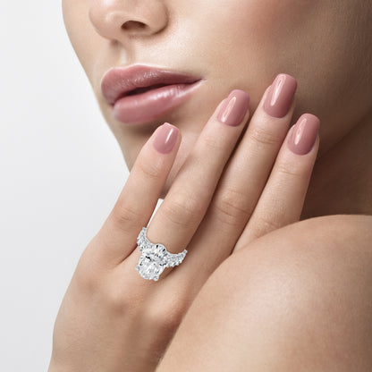 14K 9.50CT Certified Lab Grown Engagement Ring 69725
