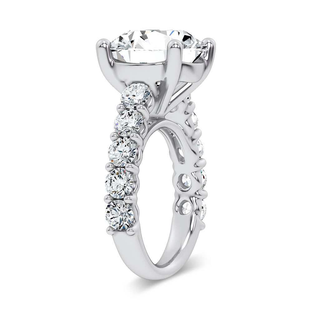 14K 9.50CT Certified Lab Grown Engagement Ring 69726