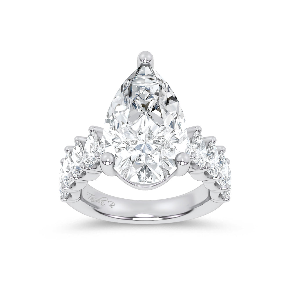 14K 9.00CT Certified Lab Grown Engagement Ring 69729