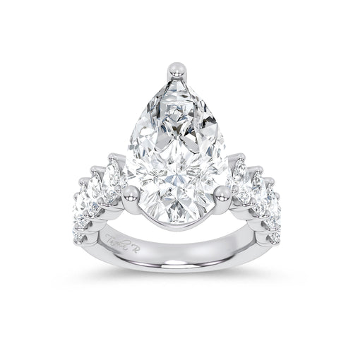 14K 9.00CT Certified Lab Grown Engagement Ring 69729