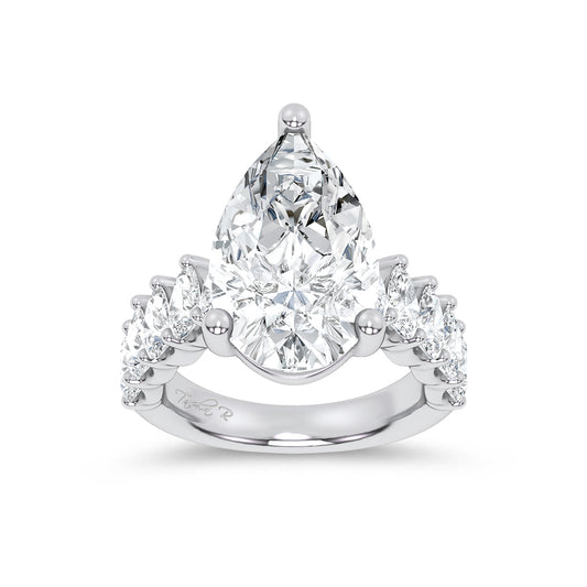 14K 9.00CT Certified Lab Grown Engagement Ring 69729