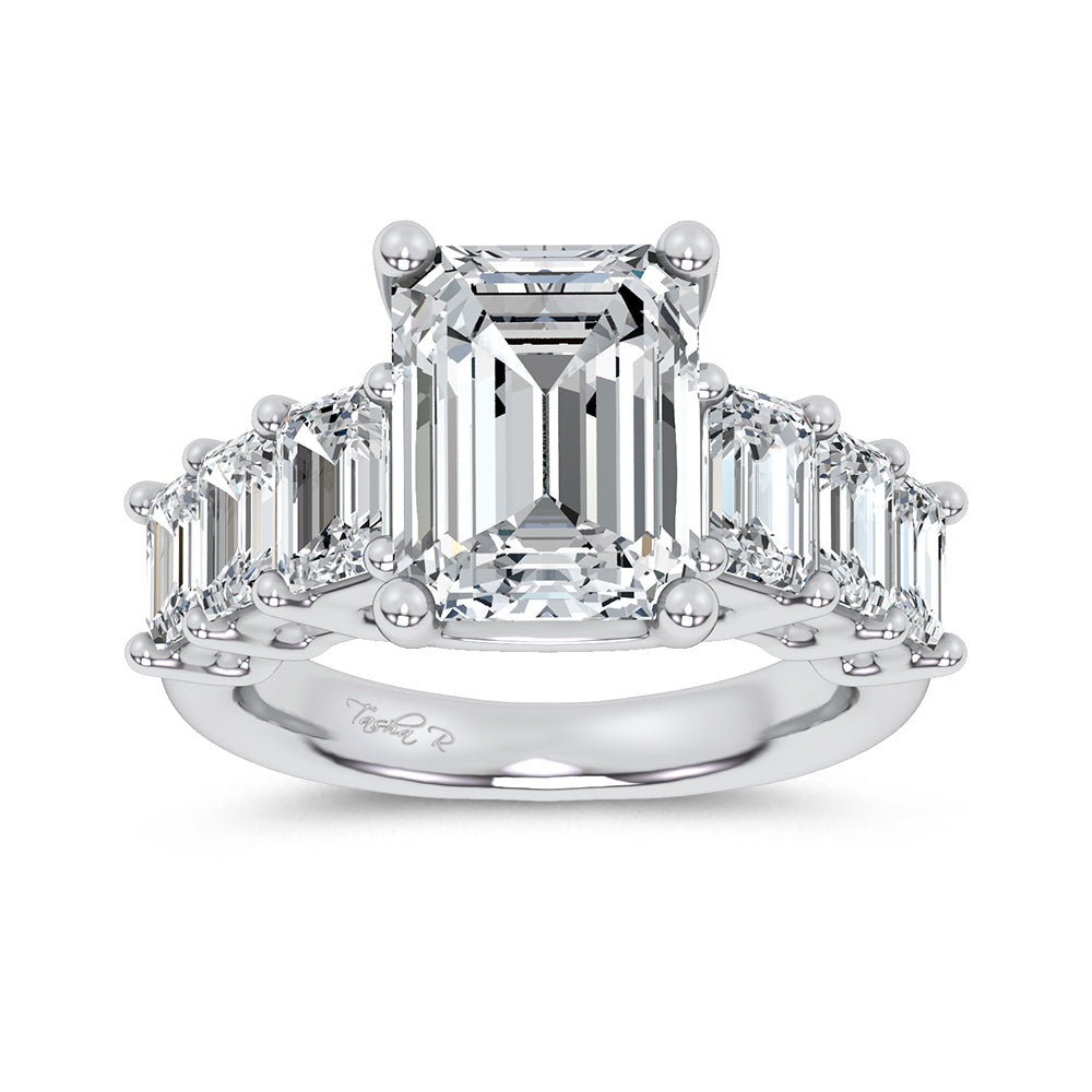 14K 7.46CT Certified Lab Grown Engagement Ring 69730
