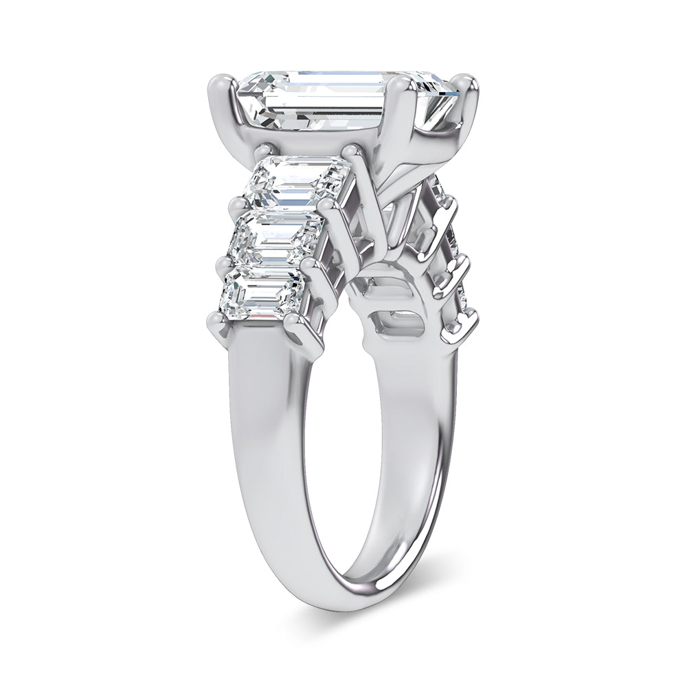 14K 7.46CT Certified Lab Grown Engagement Ring 69730