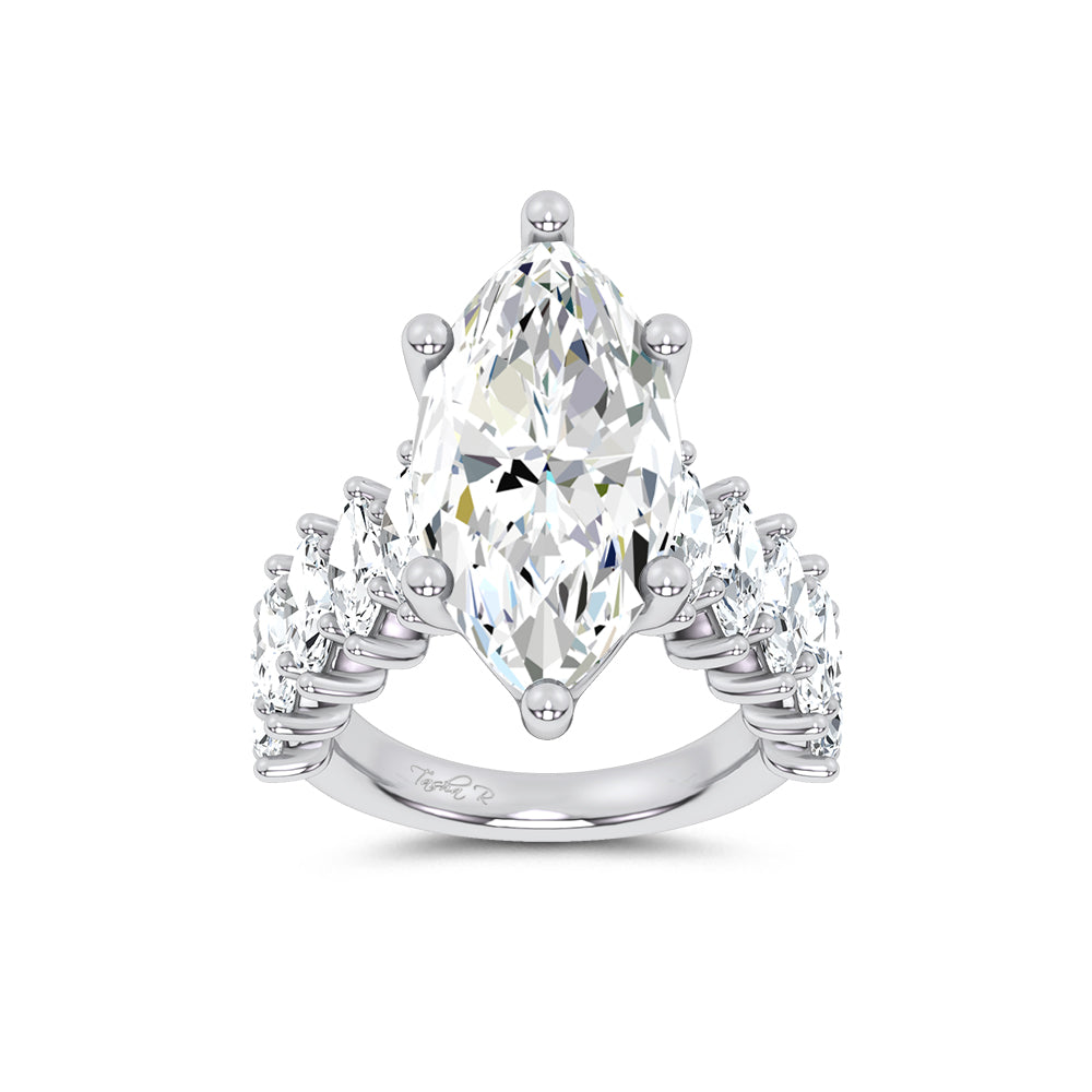 14K 7.00CT Certified Lab Grown Engagement Ring 69737