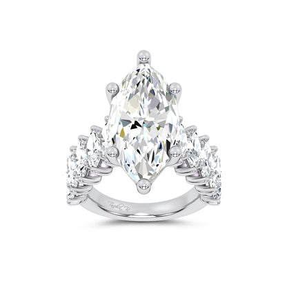 14K 7.00CT Certified Lab Grown Engagement Ring 69737