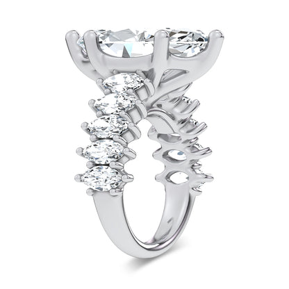 14K 7.00CT Certified Lab Grown Engagement Ring 69737