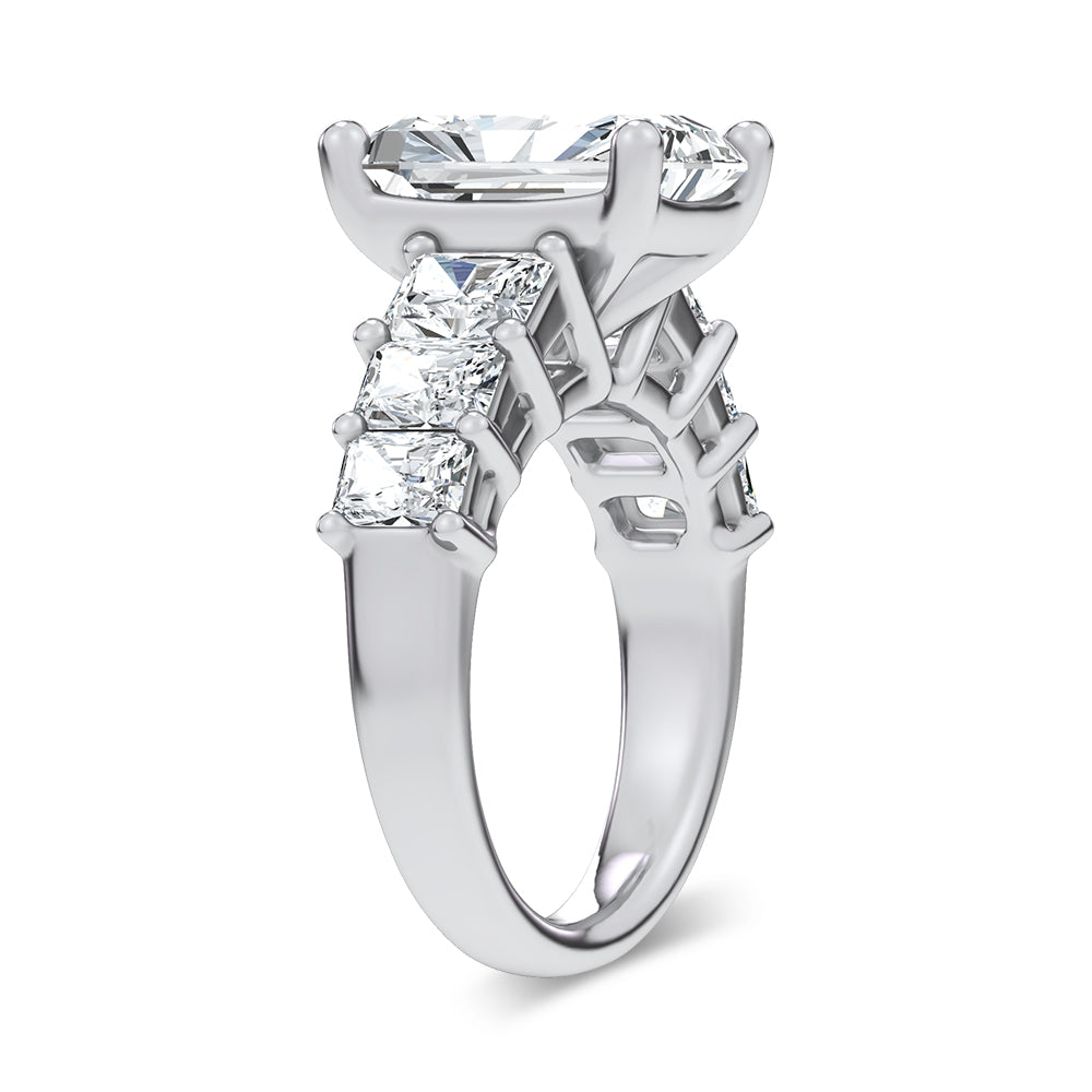 14K 6.90CT Certified Lab Grown Engagement Ring 69738