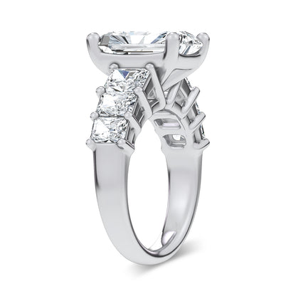 14K 6.90CT Certified Lab Grown Engagement Ring 69738