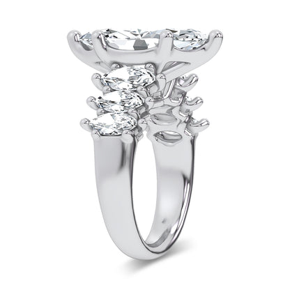 14K 6.90CT Certified Lab Grown Engagement Ring 69739