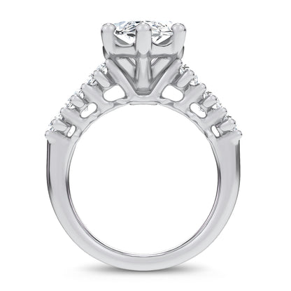 14K 6.90CT Certified Lab Grown Engagement Ring 69739