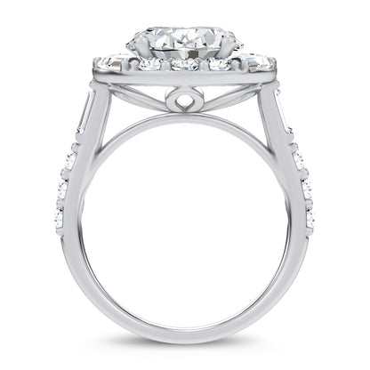 14K 6.63CT Certified Lab Grown Engagement Ring 69742