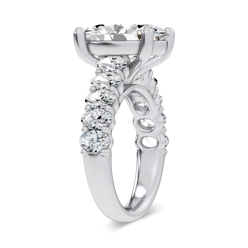 14K 6.60CT Certified Lab Grown Engagement Ring 69743