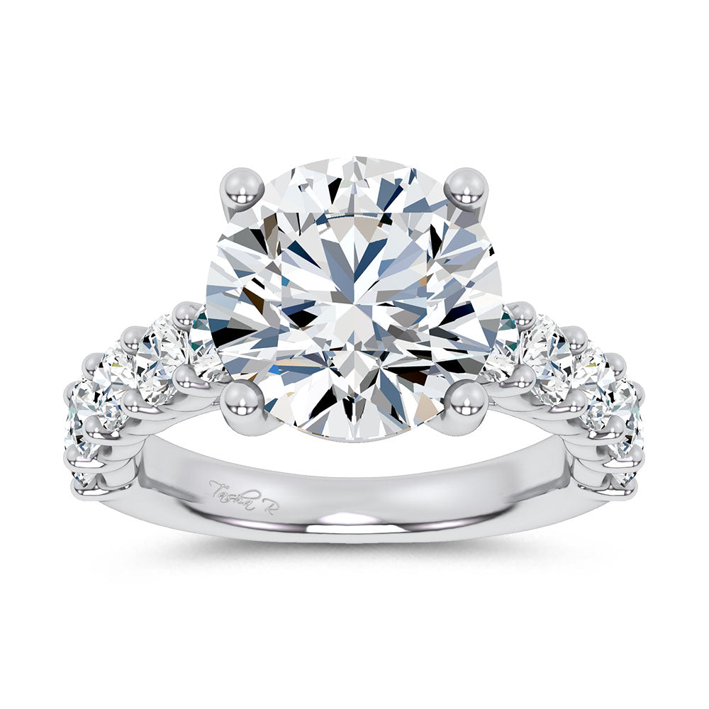 14K 6.60CT Certified Lab Grown Engagement Ring 69744