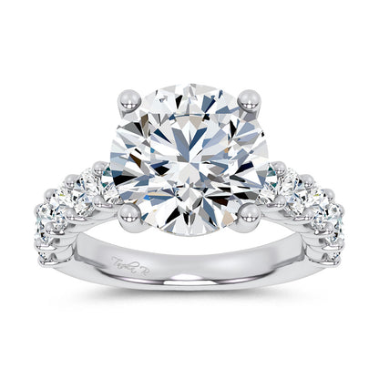 14K 6.60CT Certified Lab Grown Engagement Ring 69744