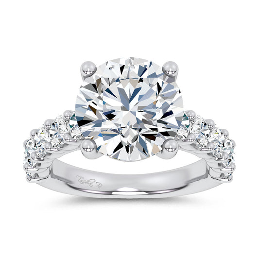 14K 6.60CT Certified Lab Grown Engagement Ring 69744