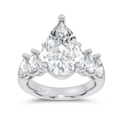 14K 6.60CT Certified Lab Grown Engagement Ring 69746