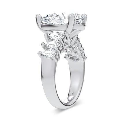 14K 6.60CT Certified Lab Grown Engagement Ring 69746