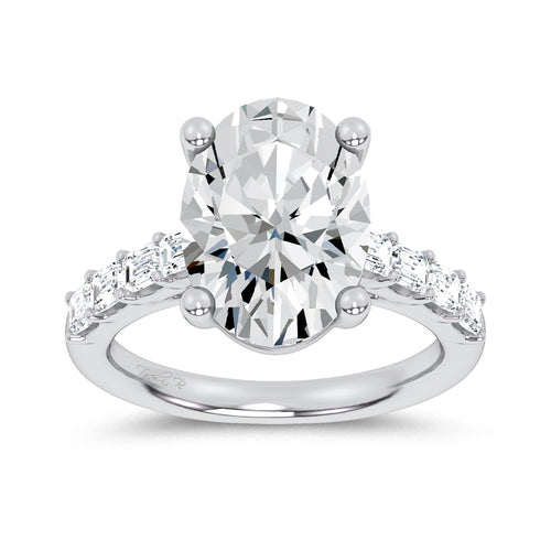 14K 5.72CT  Certified Lab Grown Engagement Ring 69753