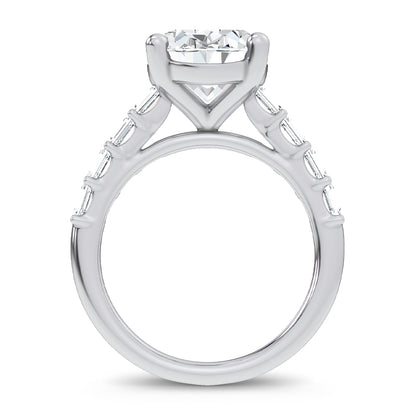 14K 5.72CT  Certified Lab Grown Engagement Ring 69753