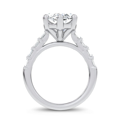 14K 5.72CT  Certified Lab Grown Engagement Ring 69754
