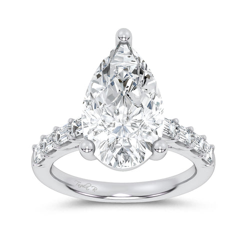 14K 5.72CT Certified Lab Grown Engagement Ring 69756