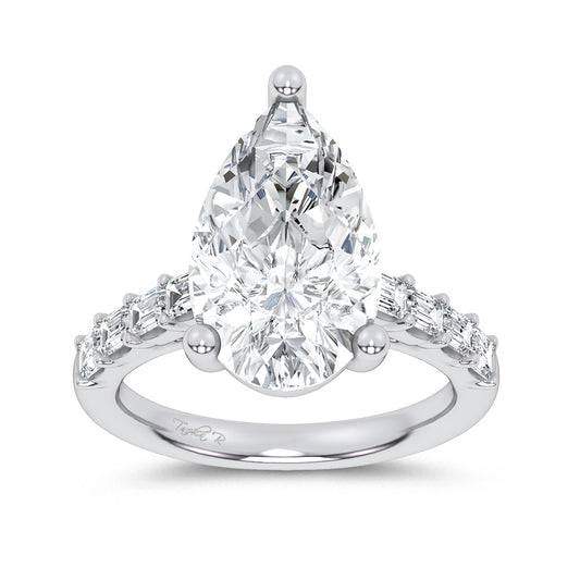14K 5.72CT Certified Lab Grown Engagement Ring 69756