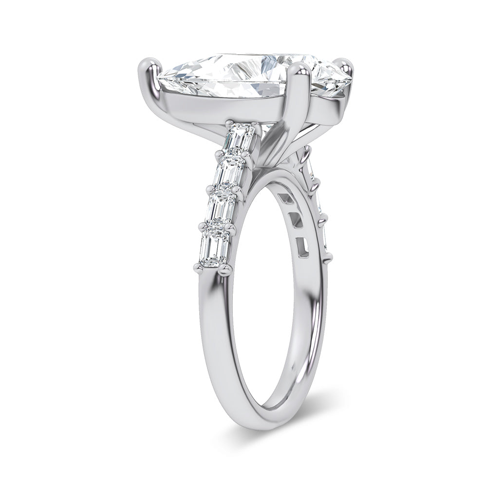 14K 5.72CT Certified Lab Grown Engagement Ring 69756