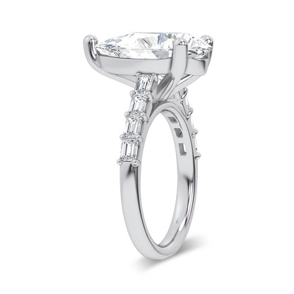 14K 5.72CT Certified Lab Grown Engagement Ring 69756