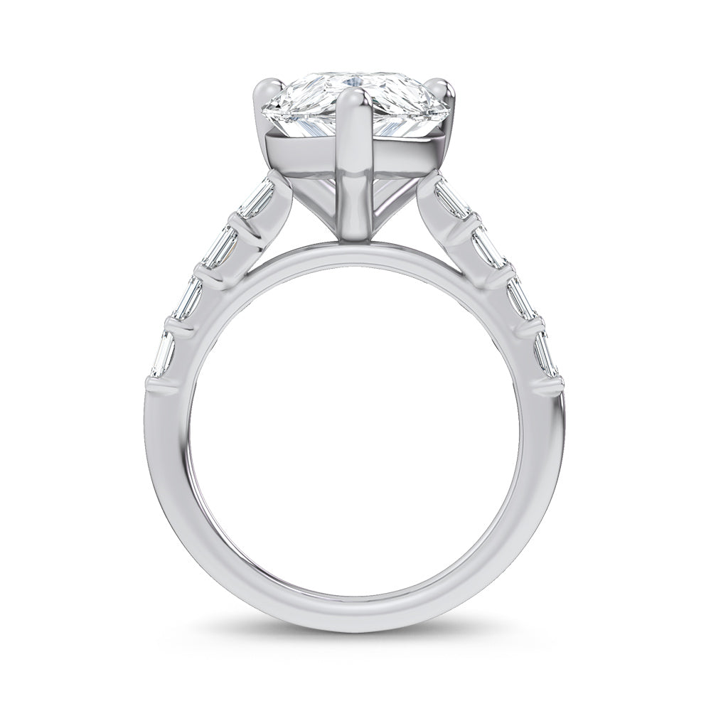 14K 5.72CT Certified Lab Grown Engagement Ring 69756