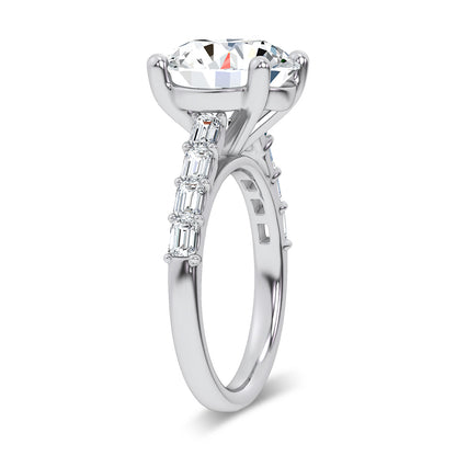 14K 5.70CT Certified Lab Grown Engagement Ring 69757